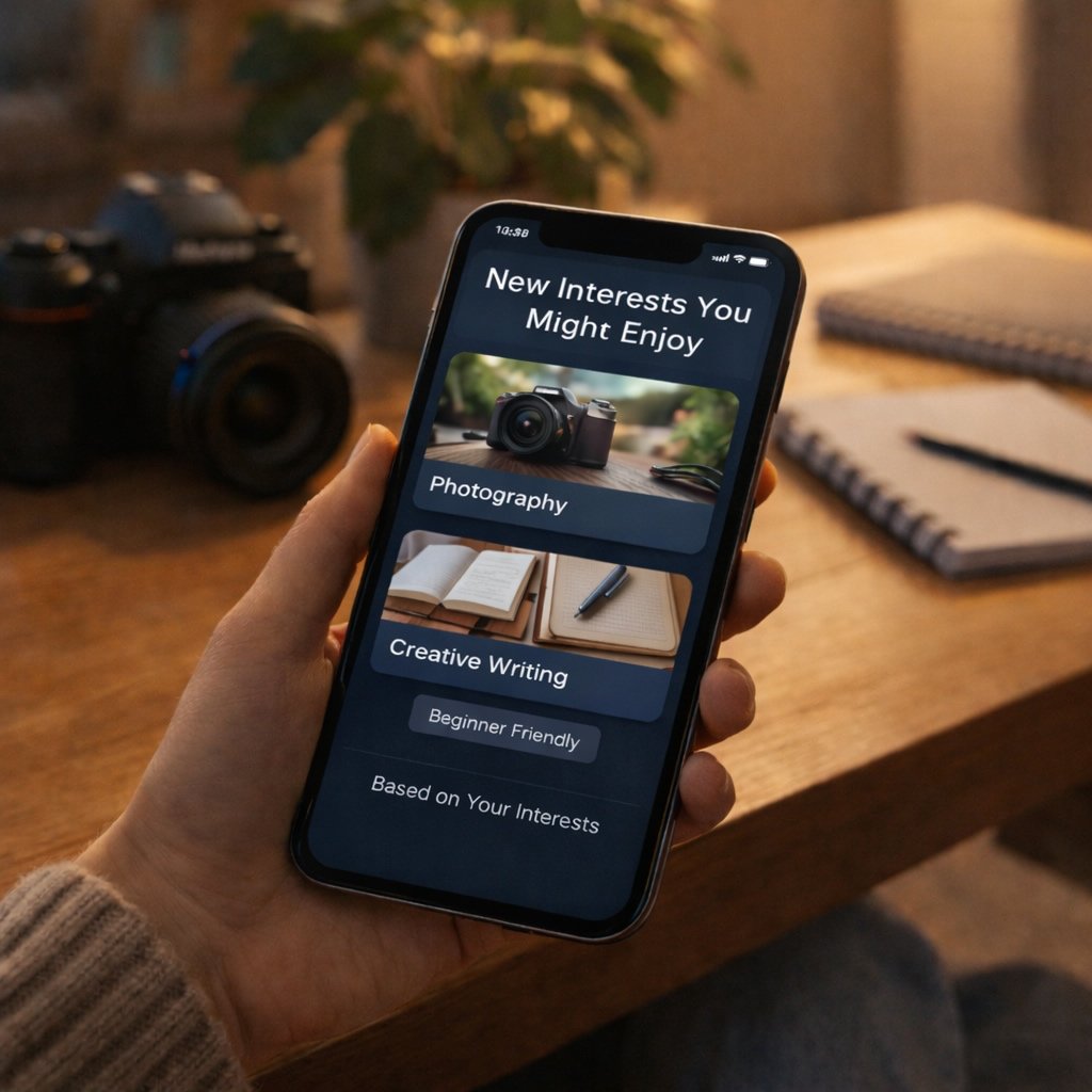 AI suggesting new hobbies and creative interests
