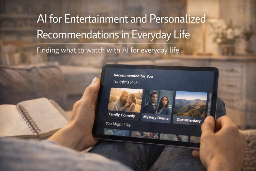 AI for everyday life offering personalized entertainment recommendations