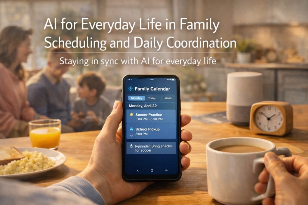 AI for everyday life coordinating family schedules with shared calendars and reminders